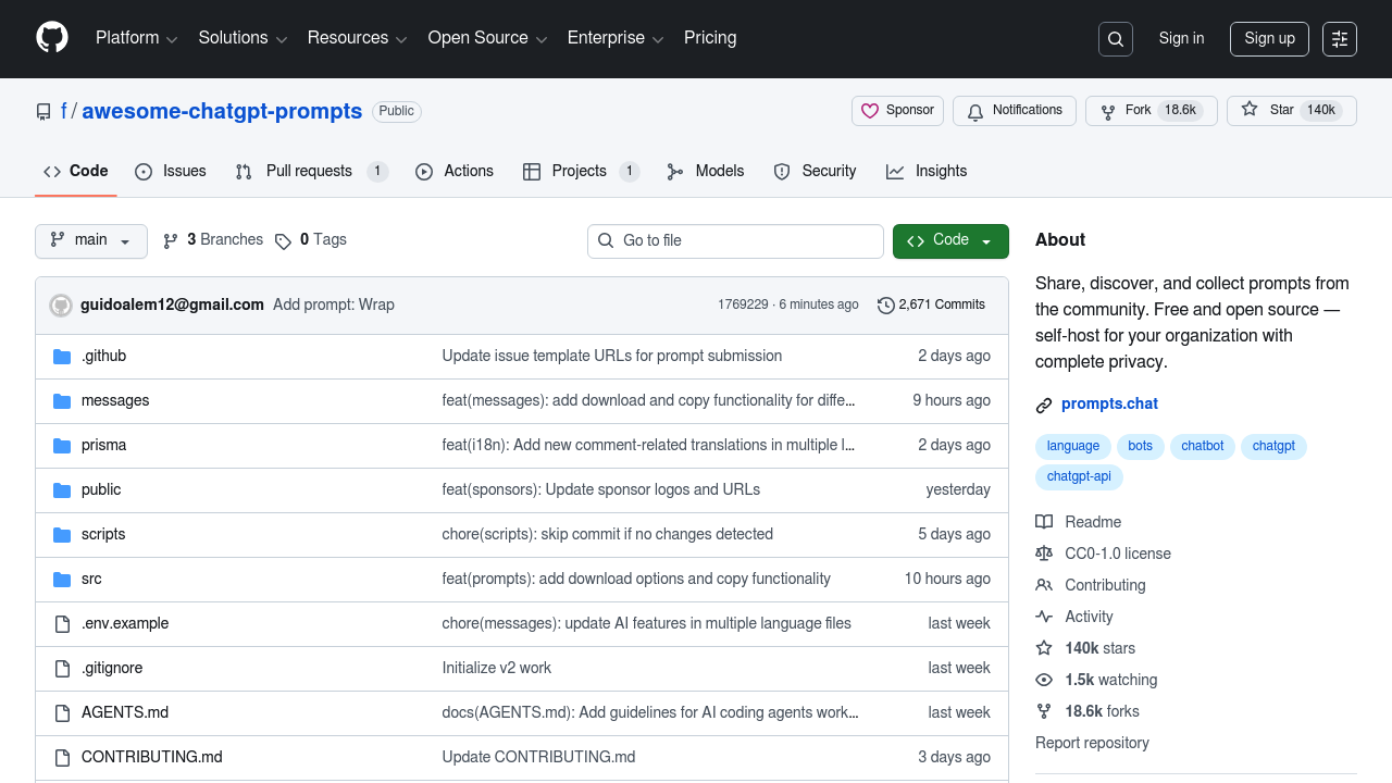 ChatGPT Prompt Library