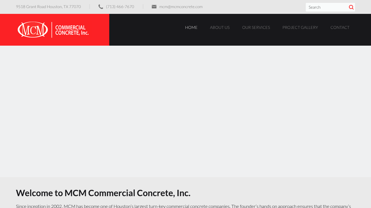 Mcm Commercial Concrete professional concrete services