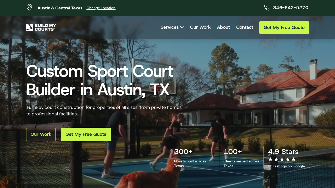 Build My Courts professional court construction services