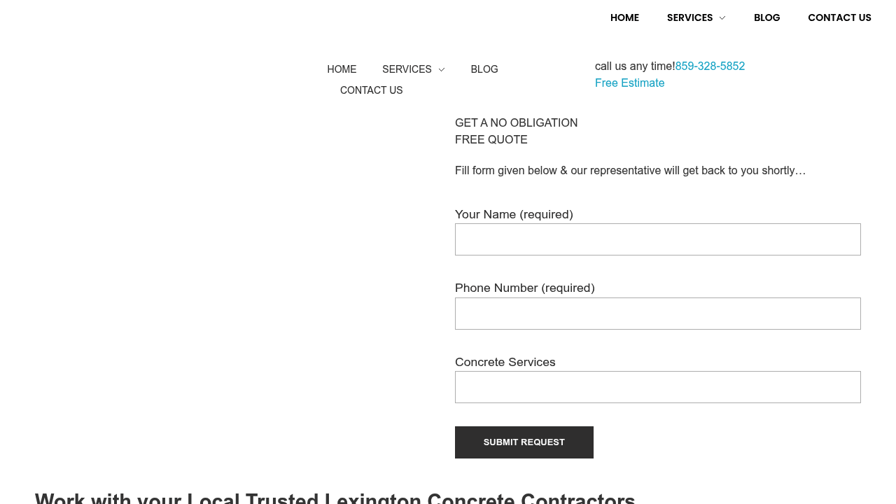 Lexington Concrete Co professional concrete services