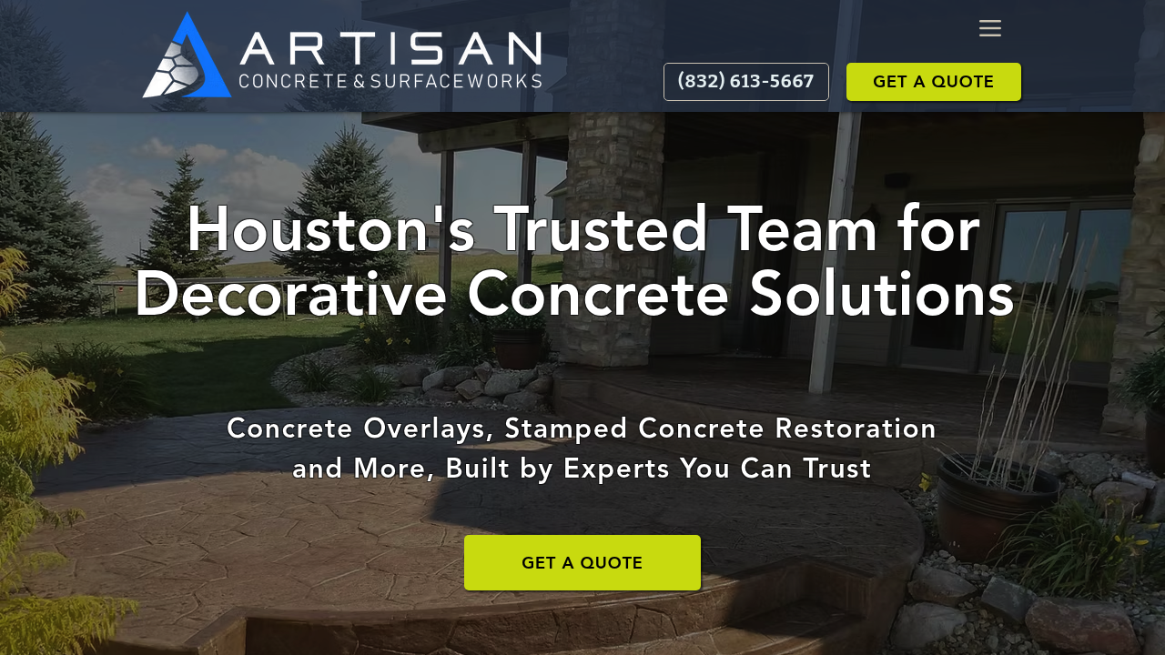 Artisan Concrete & SurfaceWorks professional concrete services