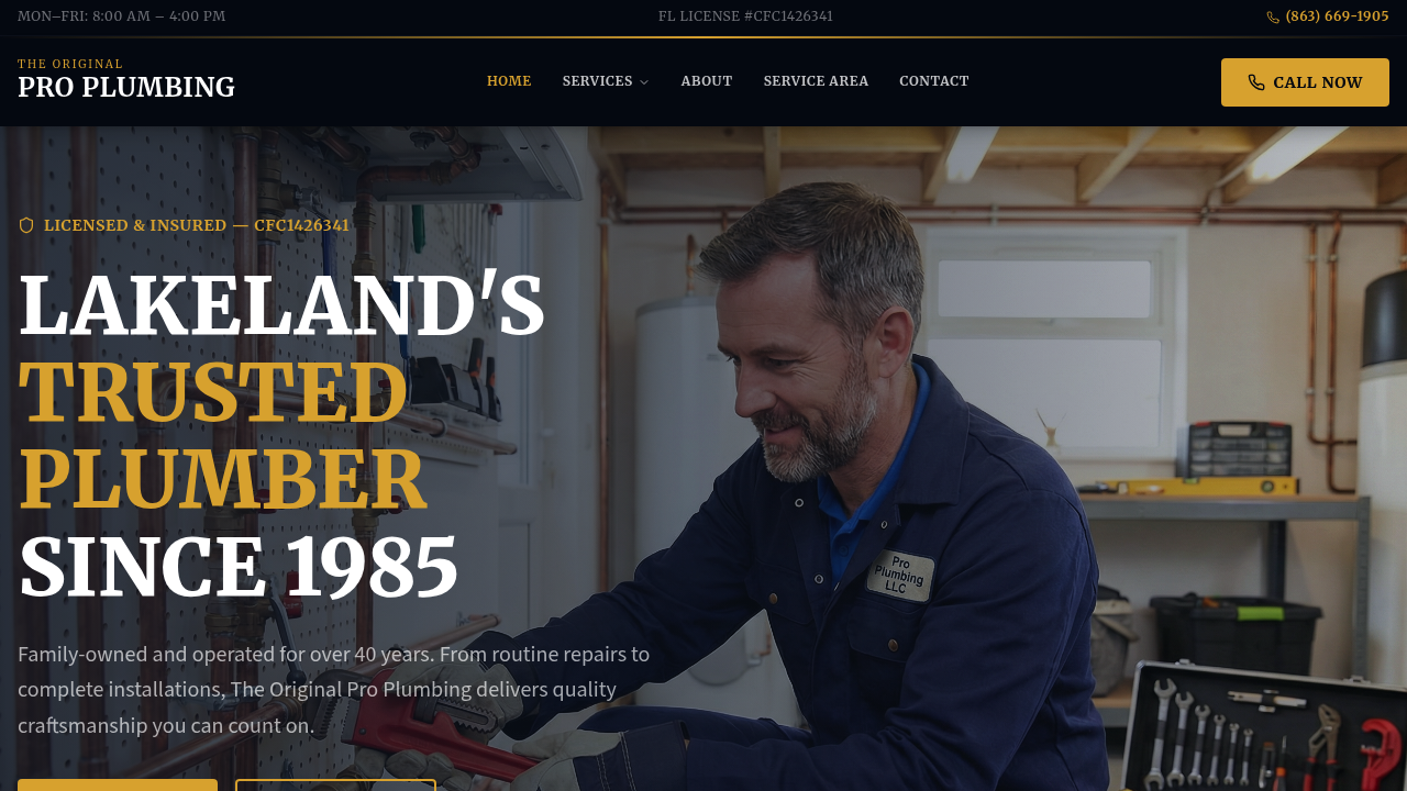 The Original Pro Plumbing