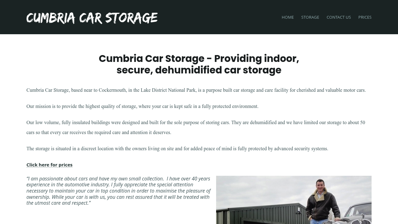 Cumbria Car Storage