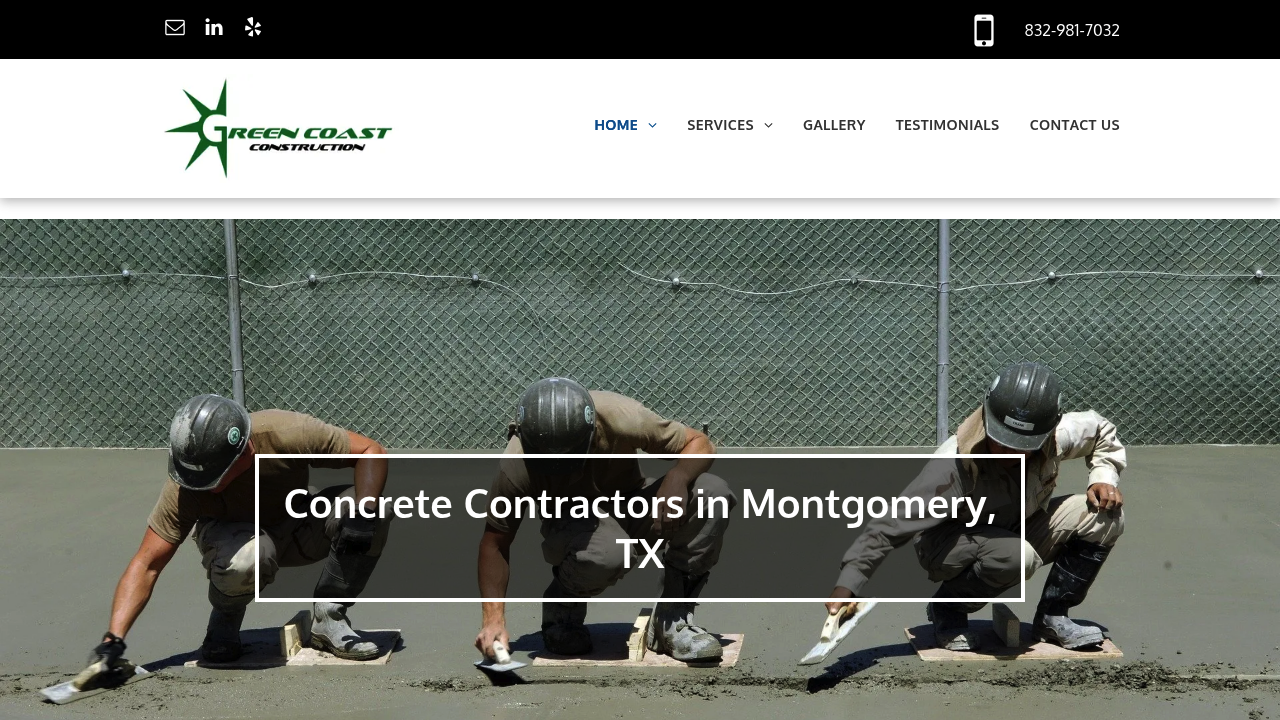Green Coast Construction professional concrete services