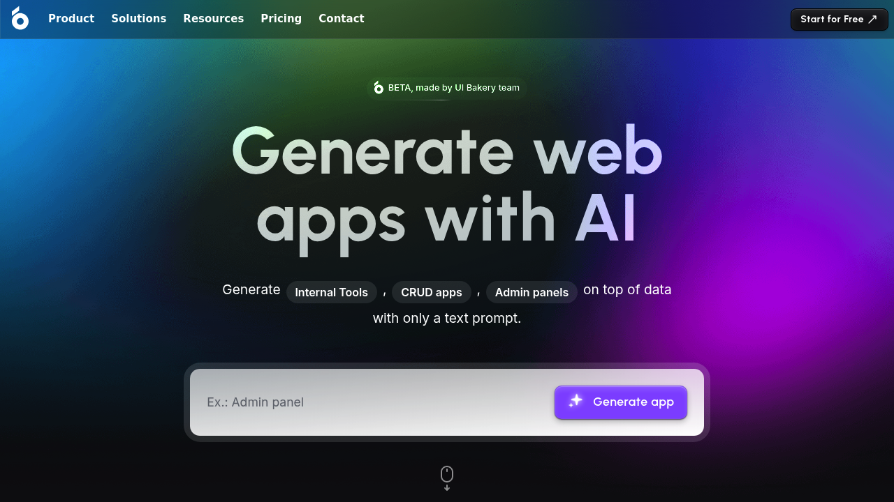 AI App Generator | UI Bakery