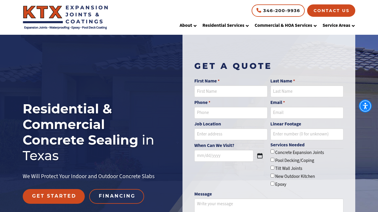 KTX Expansion Joints & Coatings professional concrete services