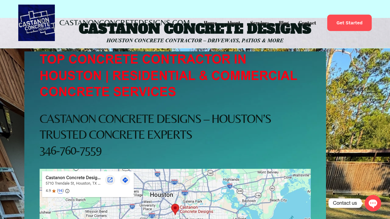 Castanon Concrete Designs professional concrete services