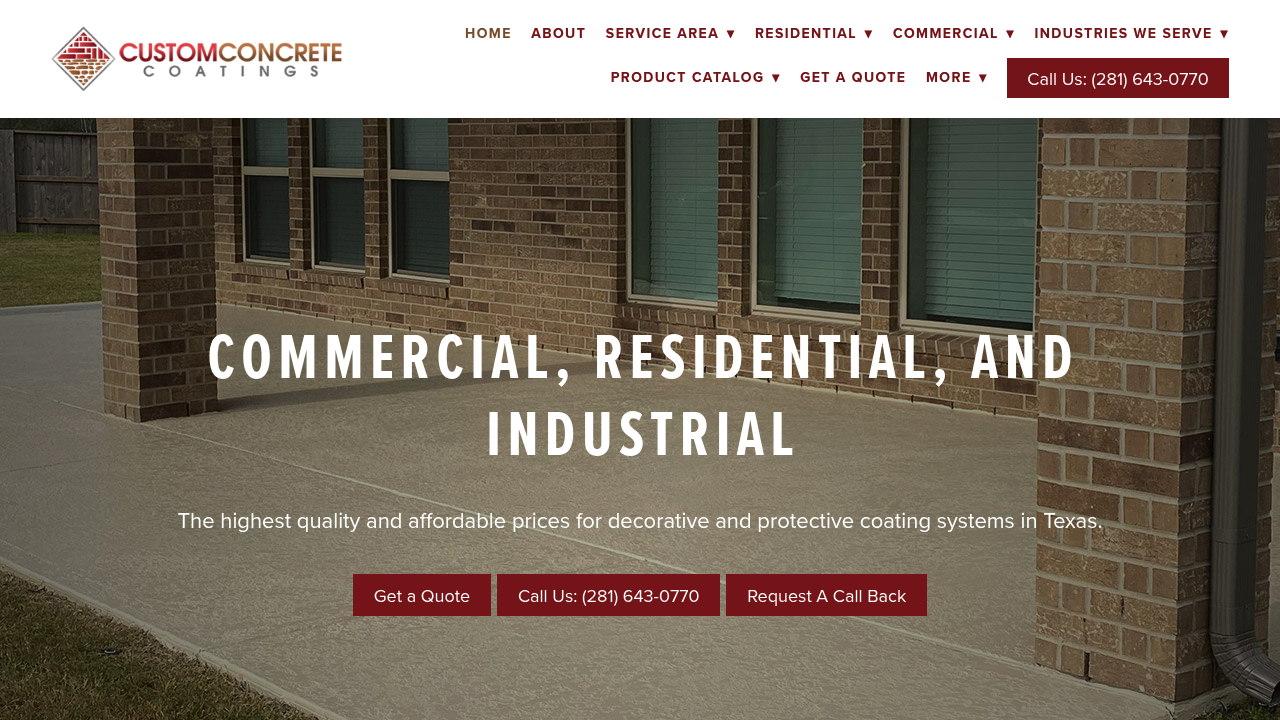 Custom Concrete Coatings
