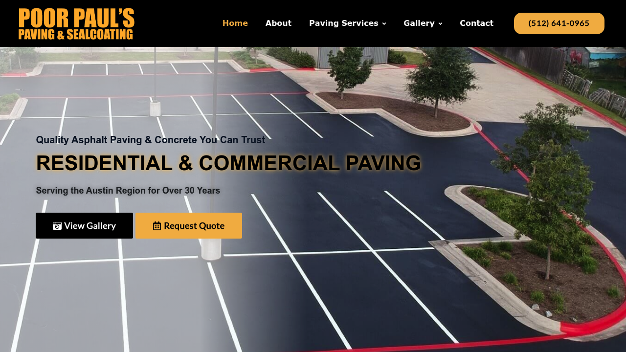 Poor Pauls Paving professional paving services
