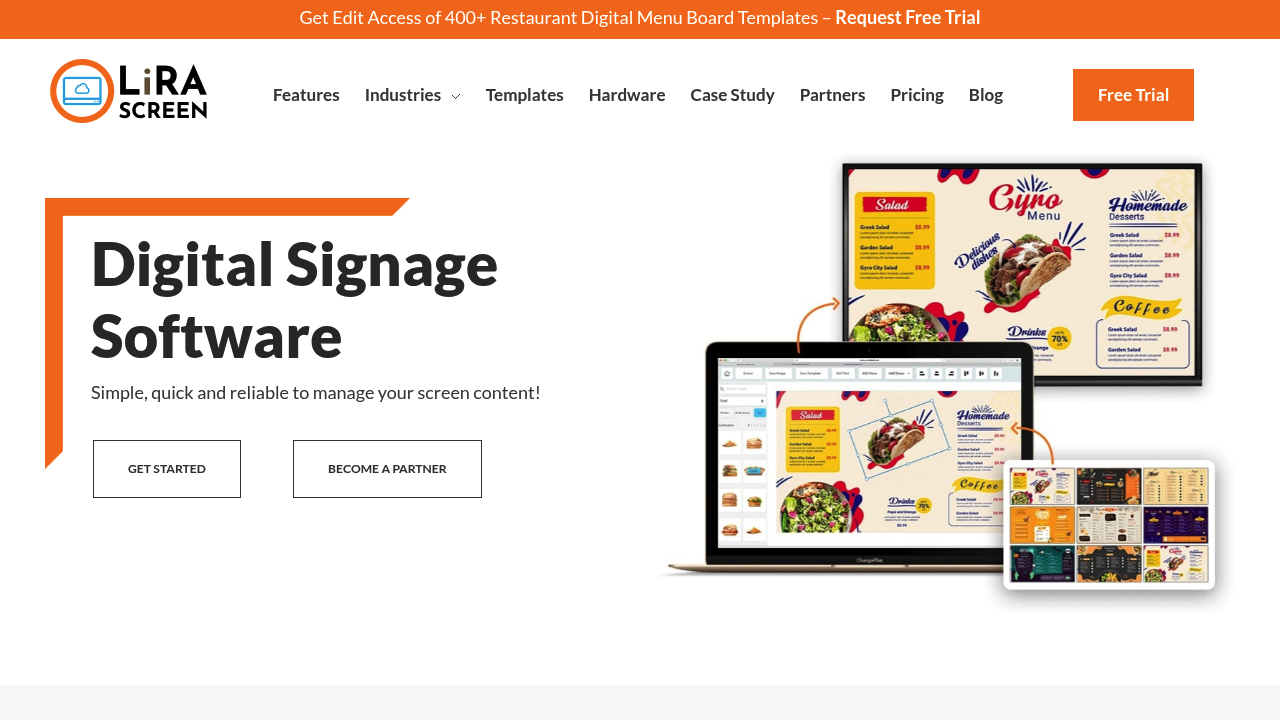 Lira Screen Digital Signage