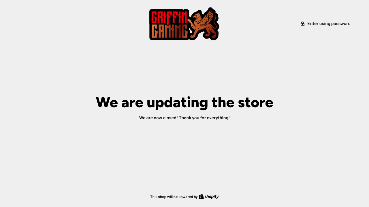 Griffin Gaming tabletop hobby store