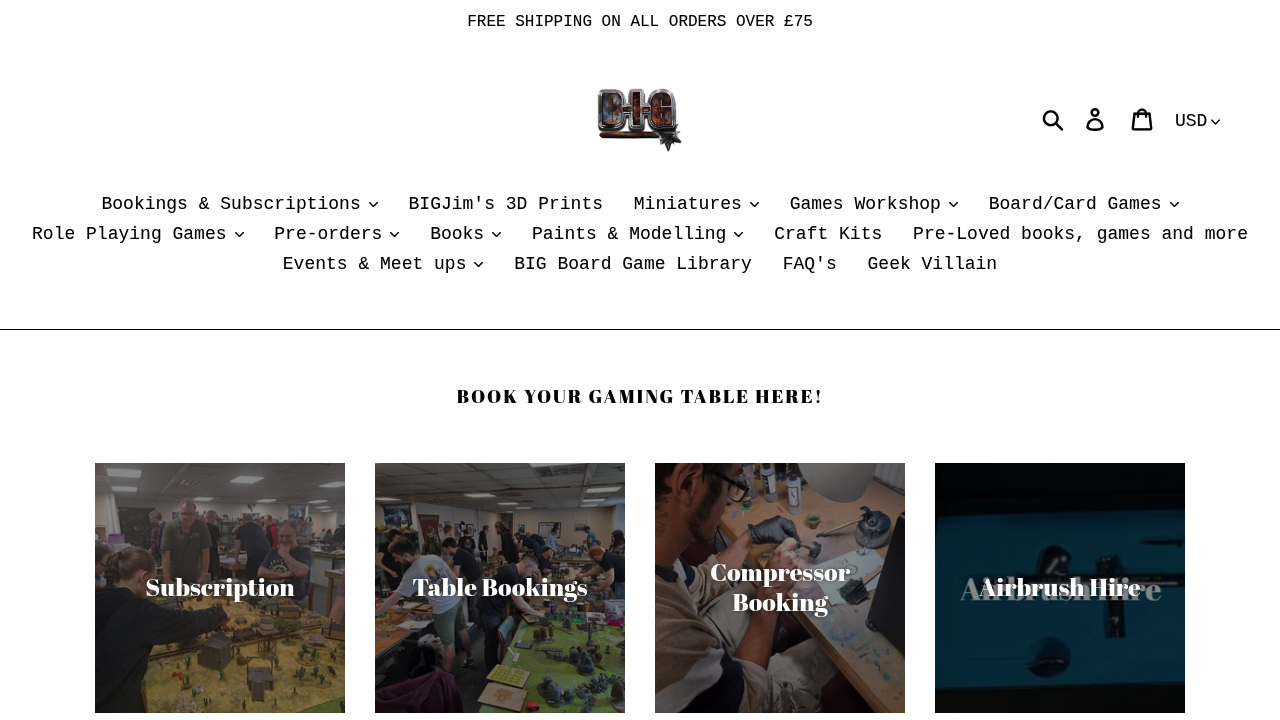 Bristol Independent Gaming tabletop venue