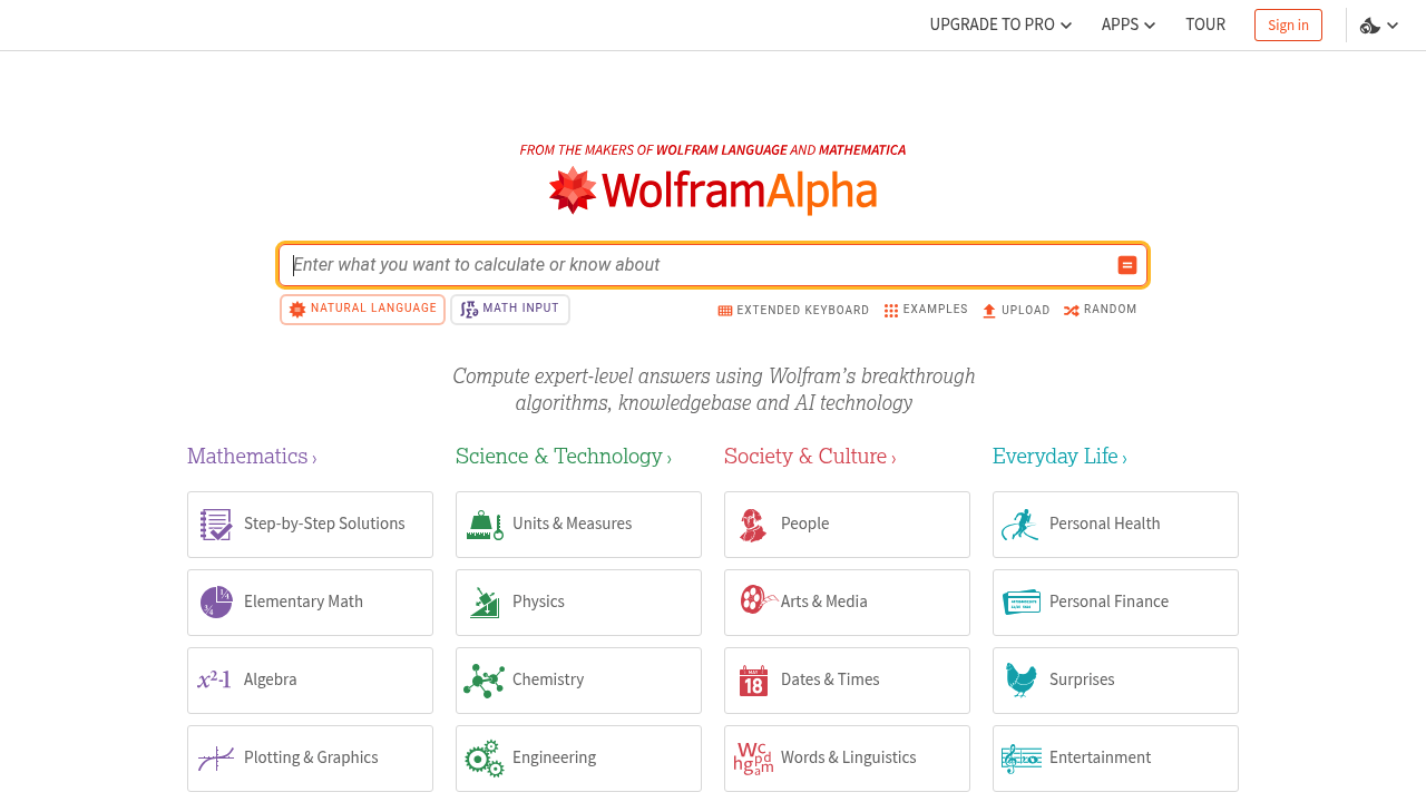 Wolfram Alpha
