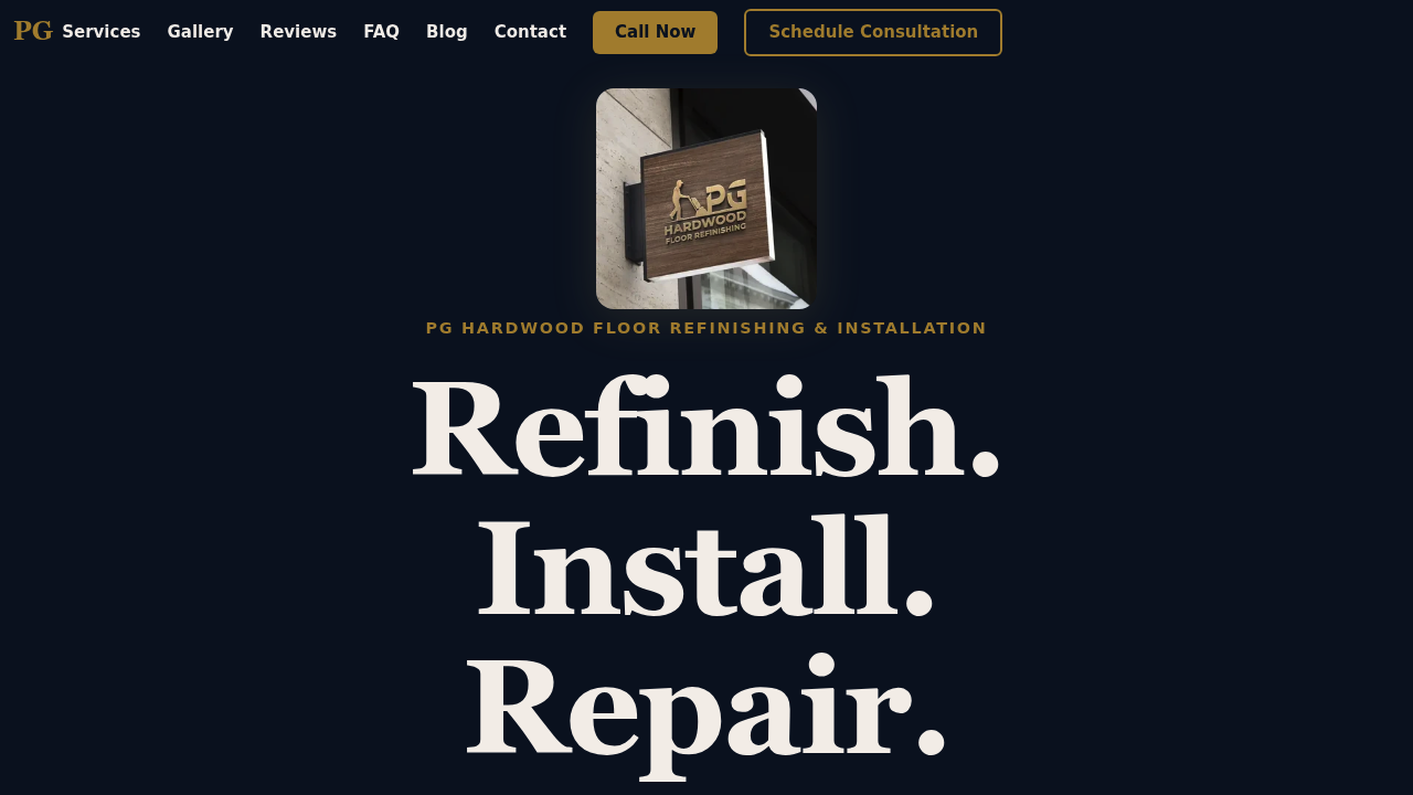 PG Hardwood Floor Refinishing professional hardwood floor refinishing services