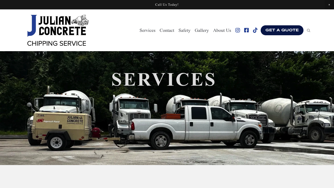 Julian Concrete Chipping Service professional concrete chipping services