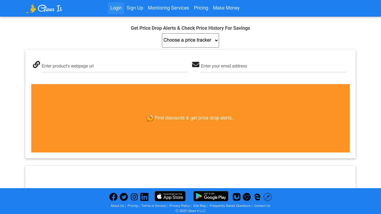 Glass It - Price History Checker. Find Online Deals & Discounts.