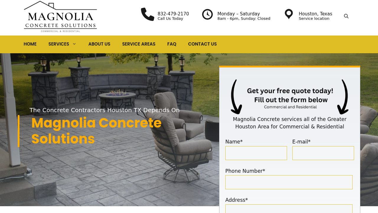 Magnolia Concrete professional concrete services