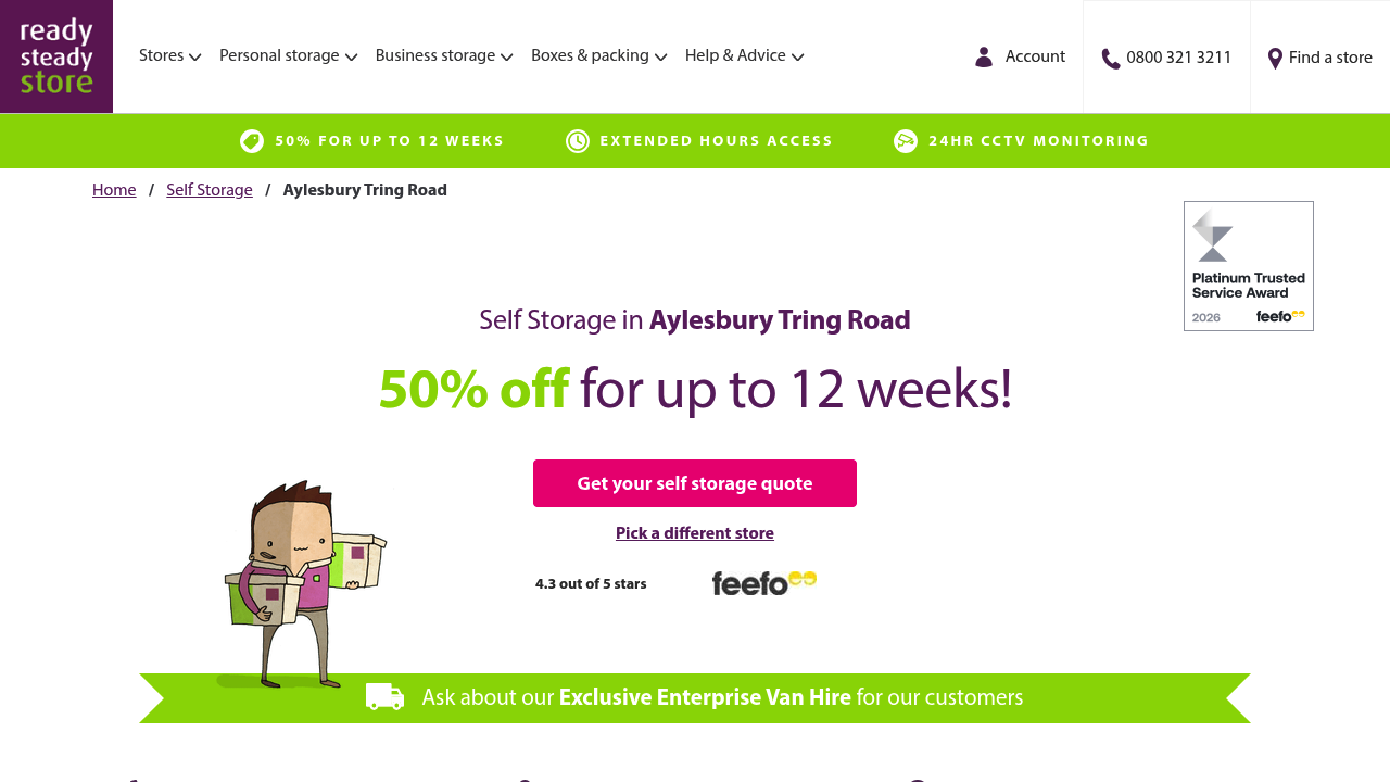 Ready Steady Store Self Storage Aylesbury Tring Road
