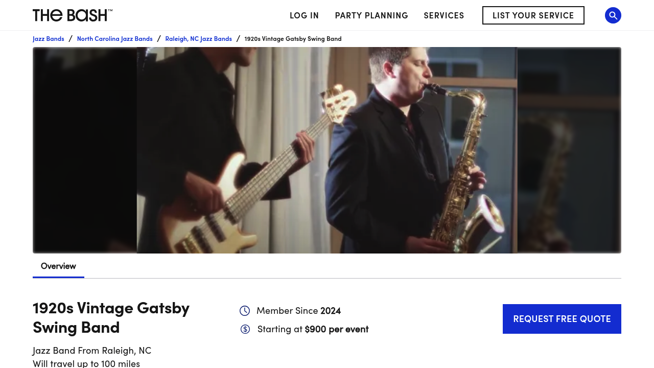 1920s Vintage Gatsby Swing Band