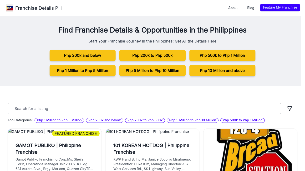 Your Guide to Franchise Details &amp; Opportunities in the Philippines
