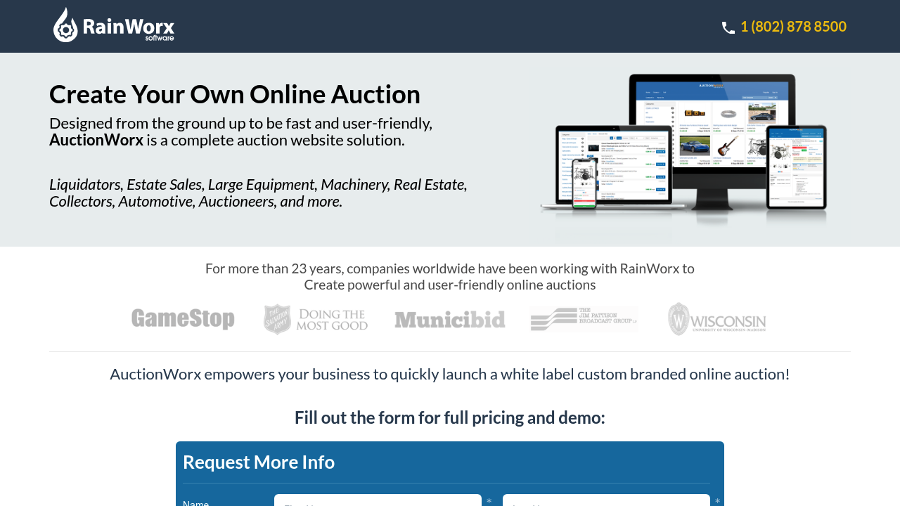 AuctionWorx - RainWorx Software