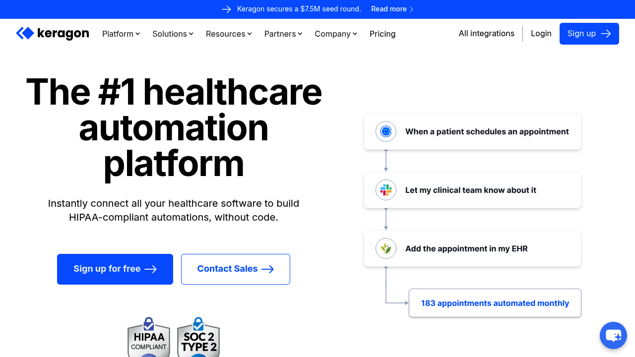 Keragon | #1 Healthcare Automation Platform