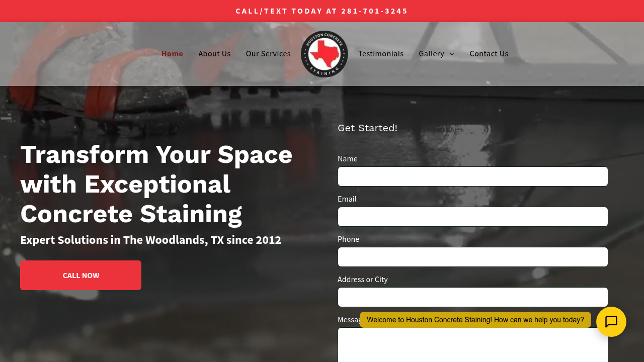 Houston Concrete Staining professional concrete services