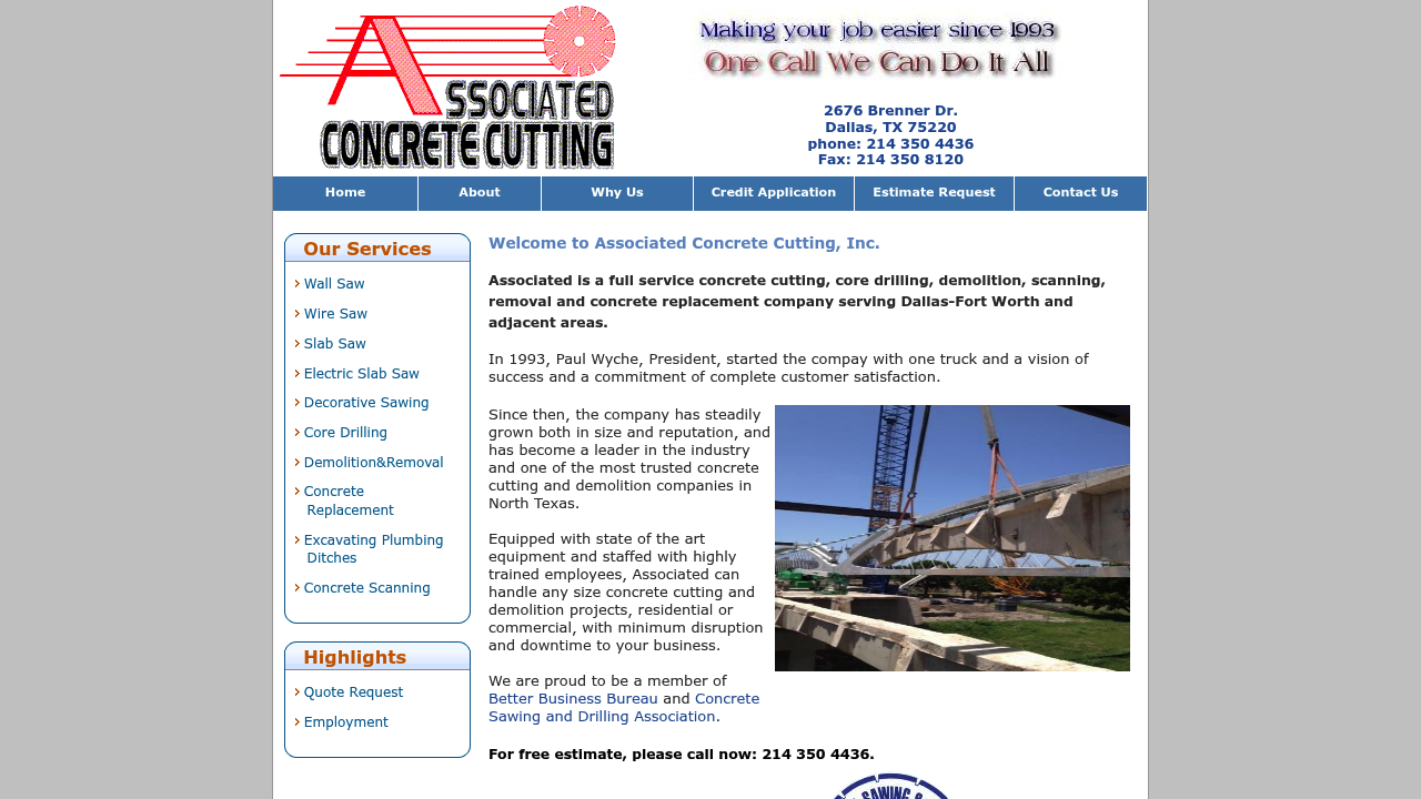 Associated Concrete Cutting
