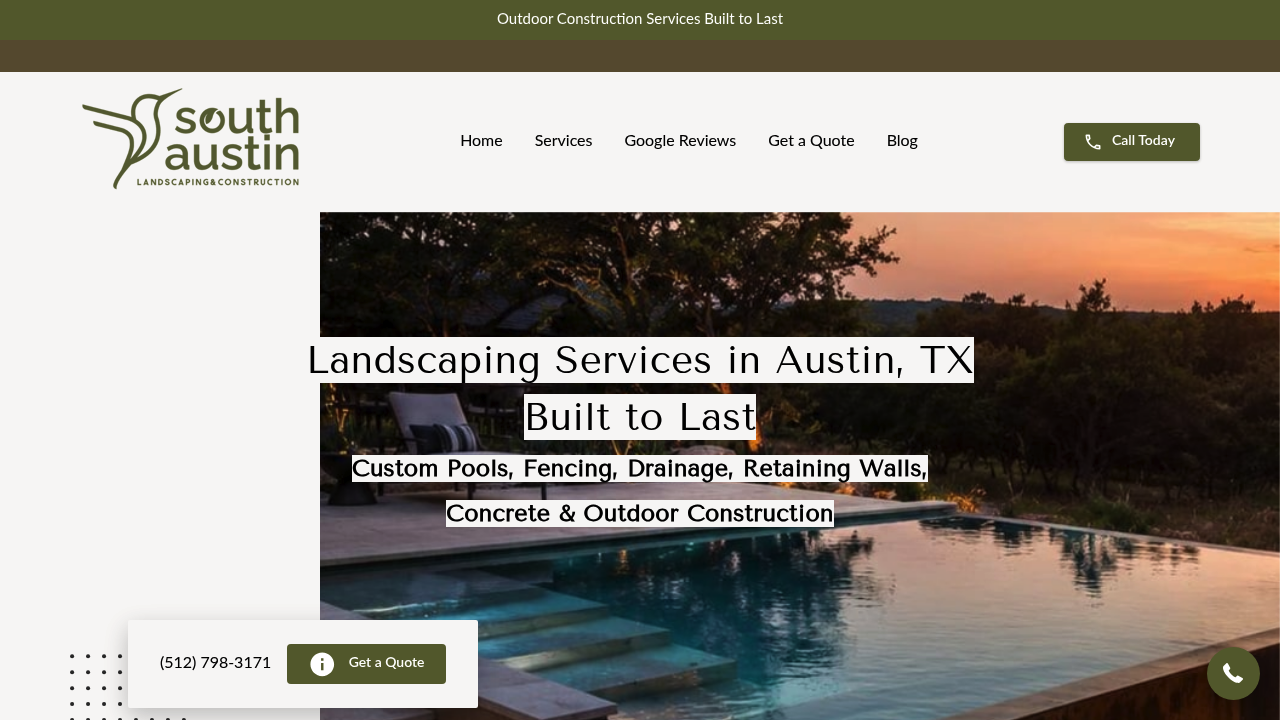 South Austin Landscaping & Construction professional landscaping services