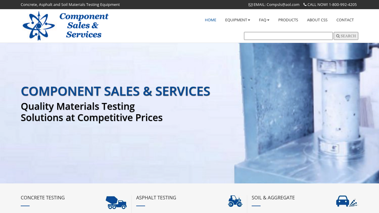 Component Sales & Services professional concrete services