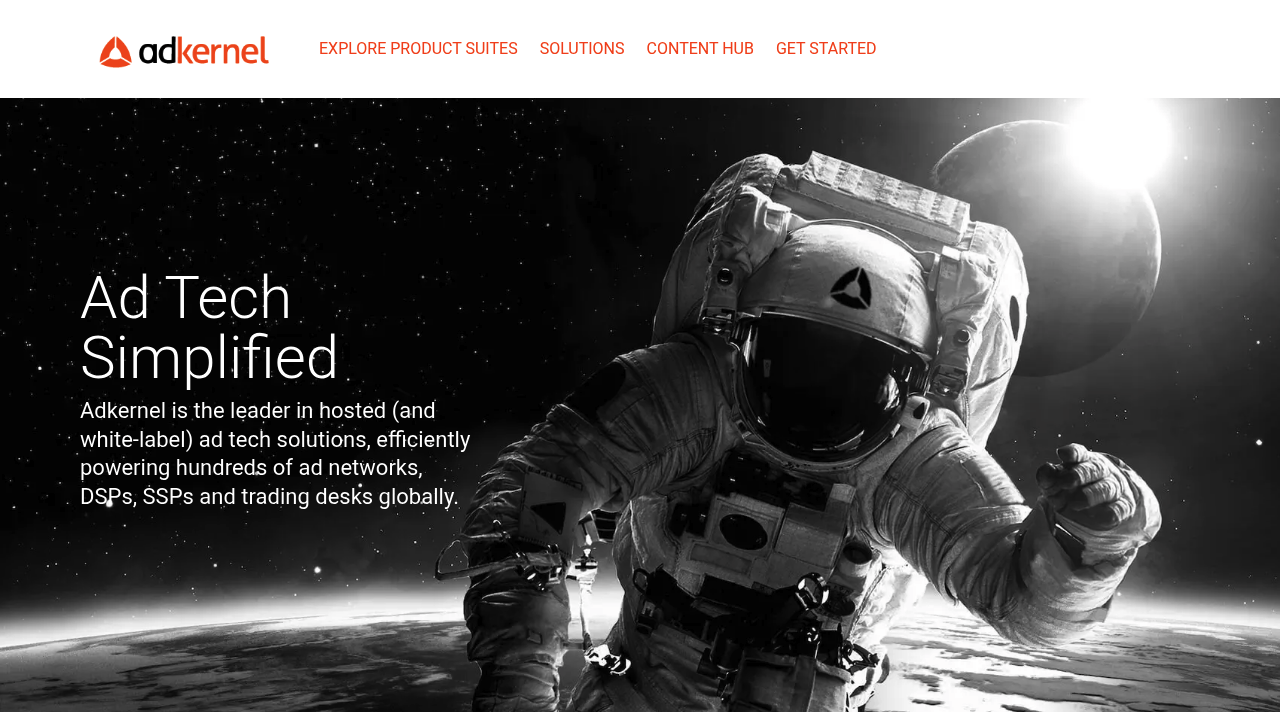 Desktop screenshot of Adkernel platform interface