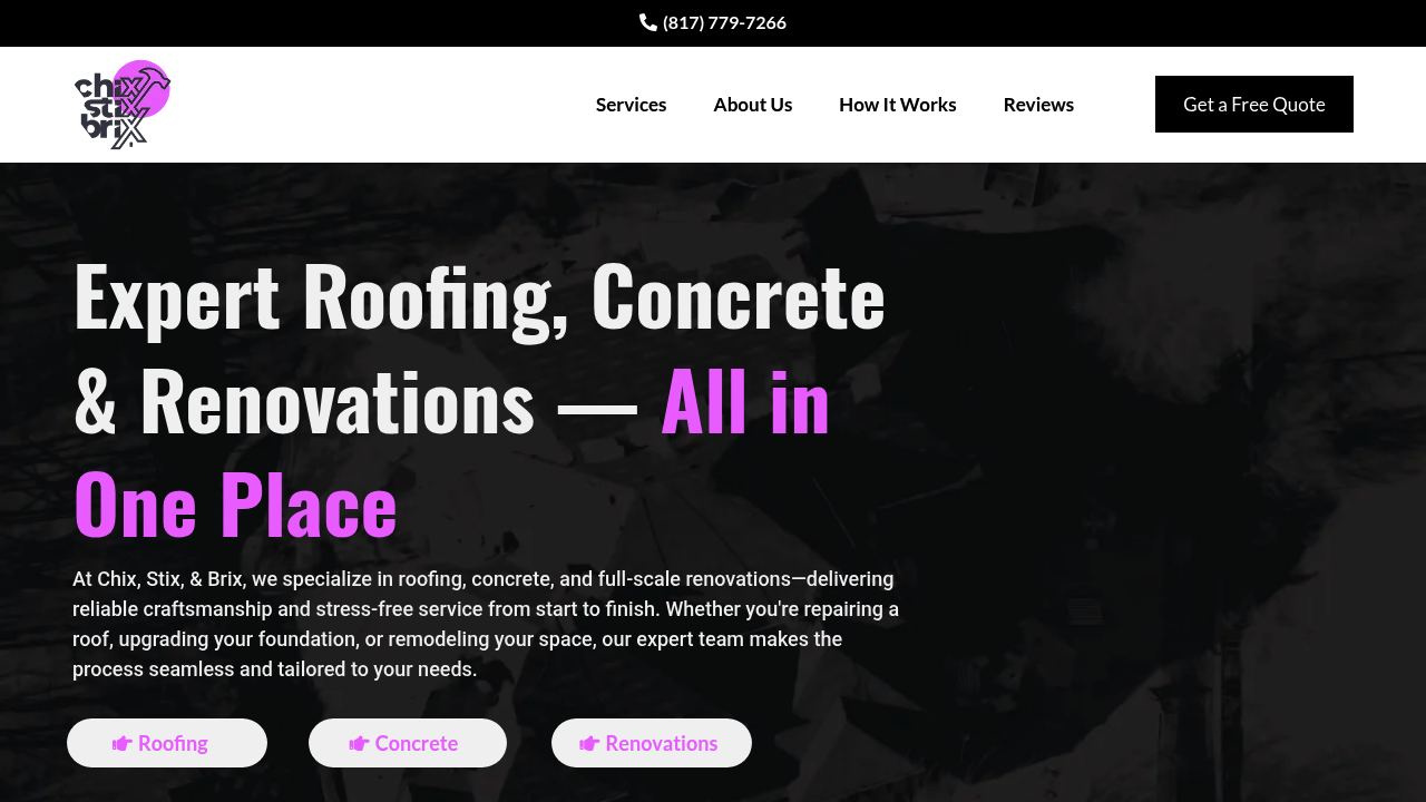 Chix, Stix, & Brix professional concrete services