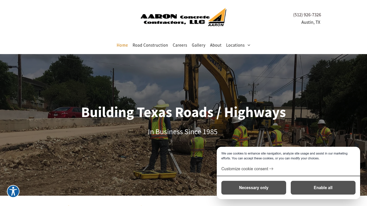 Aaron Concrete Contractors professional concrete services