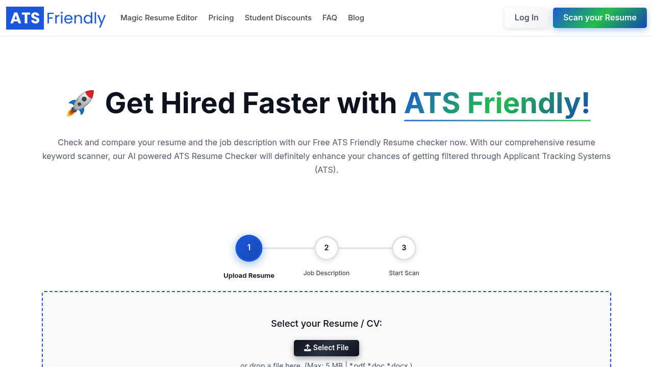 ATSFriendly - Get Hired Faster with ATS Friendly!