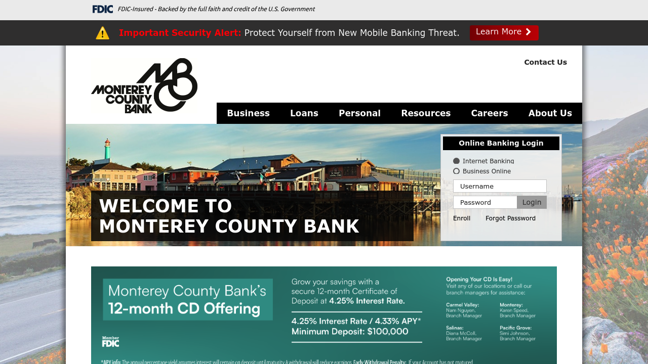 Monterey County Bank (CA)