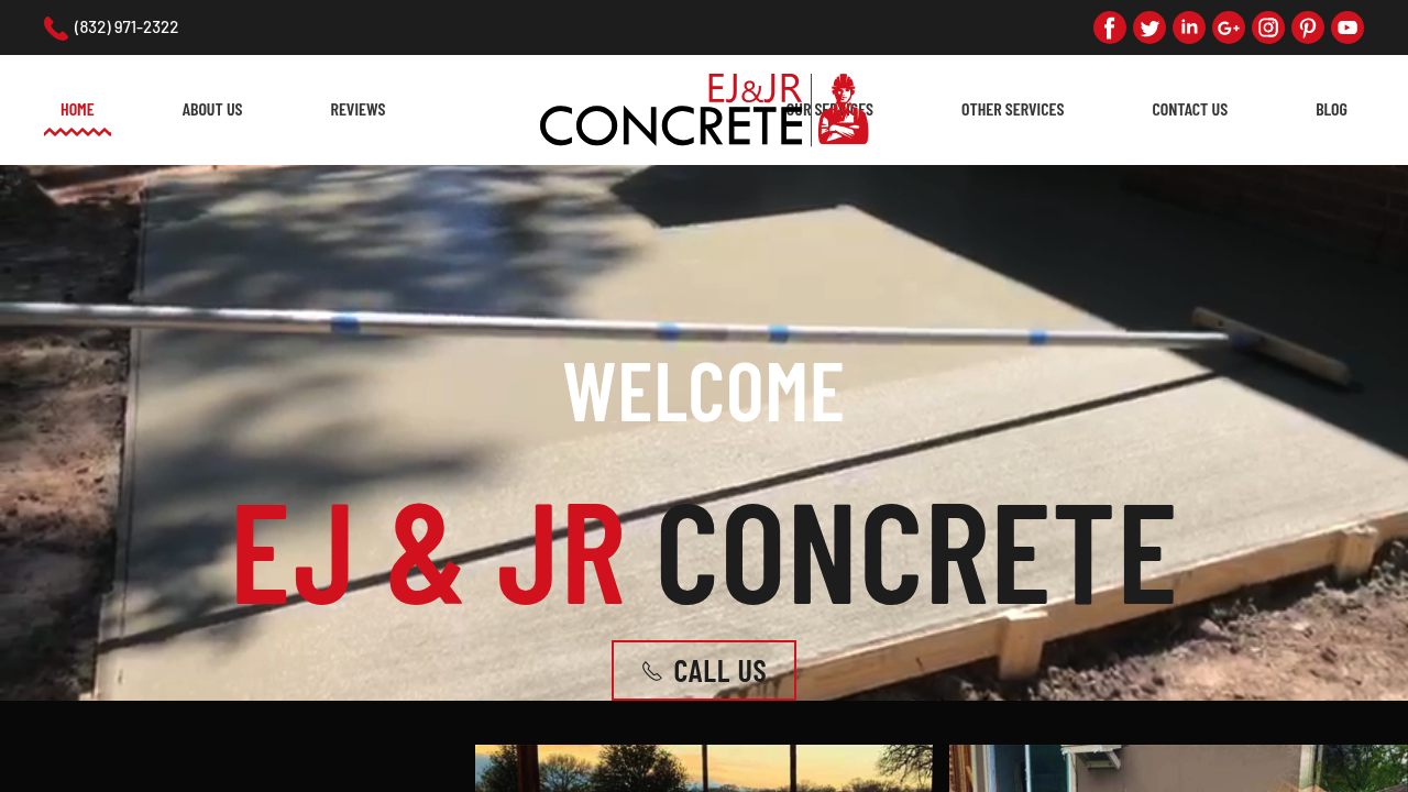 Concrete Houston EJ & JR professional concrete services