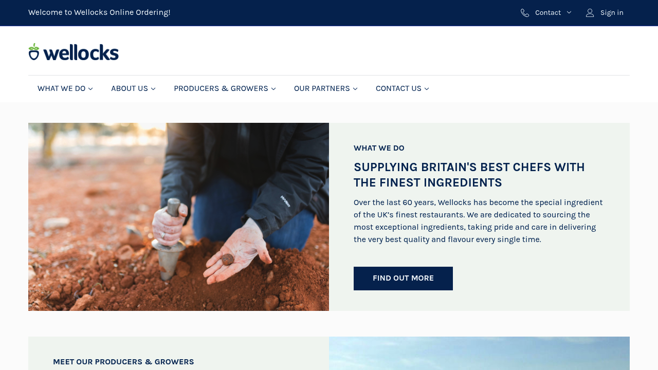 Wellocks fresh ingredient supplier