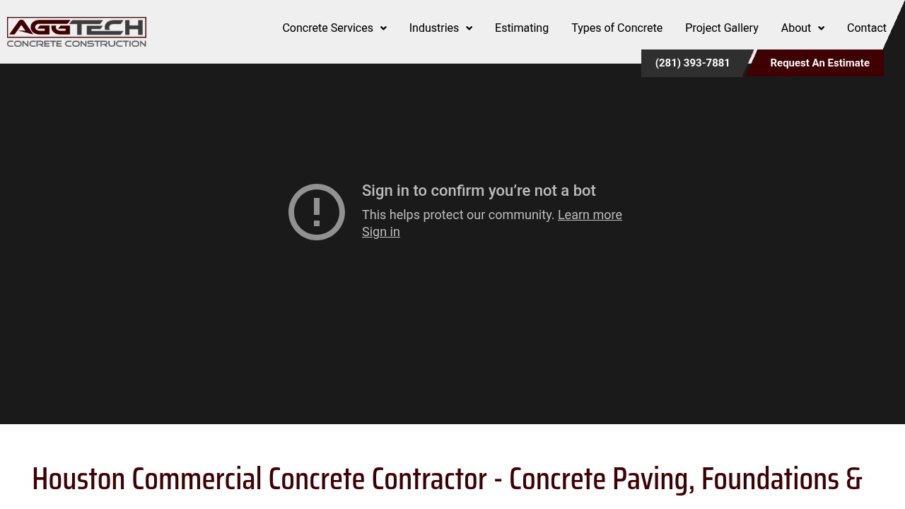 AggTech Concrete Construction professional concrete services
