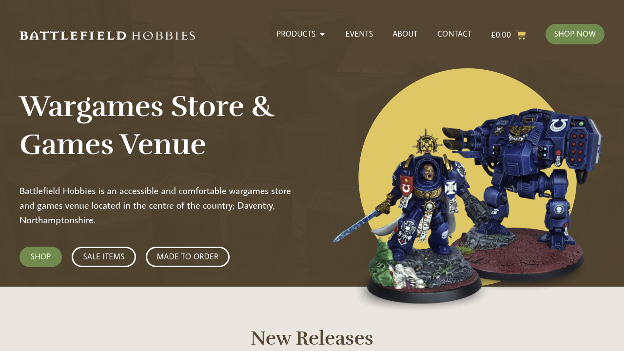 Battlefield Hobbies tabletop gaming image
