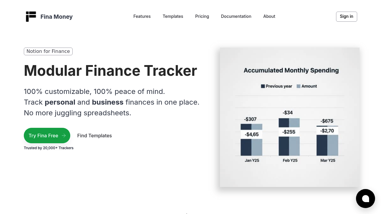 Fina Money - Build Your Personalized Financial Tracking System