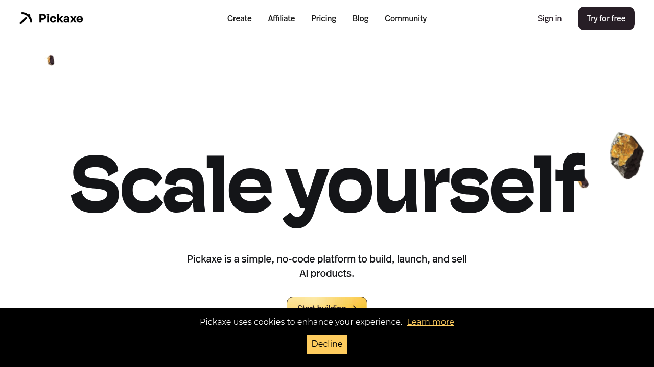 Pickaxe | Build & Manage AI Agents