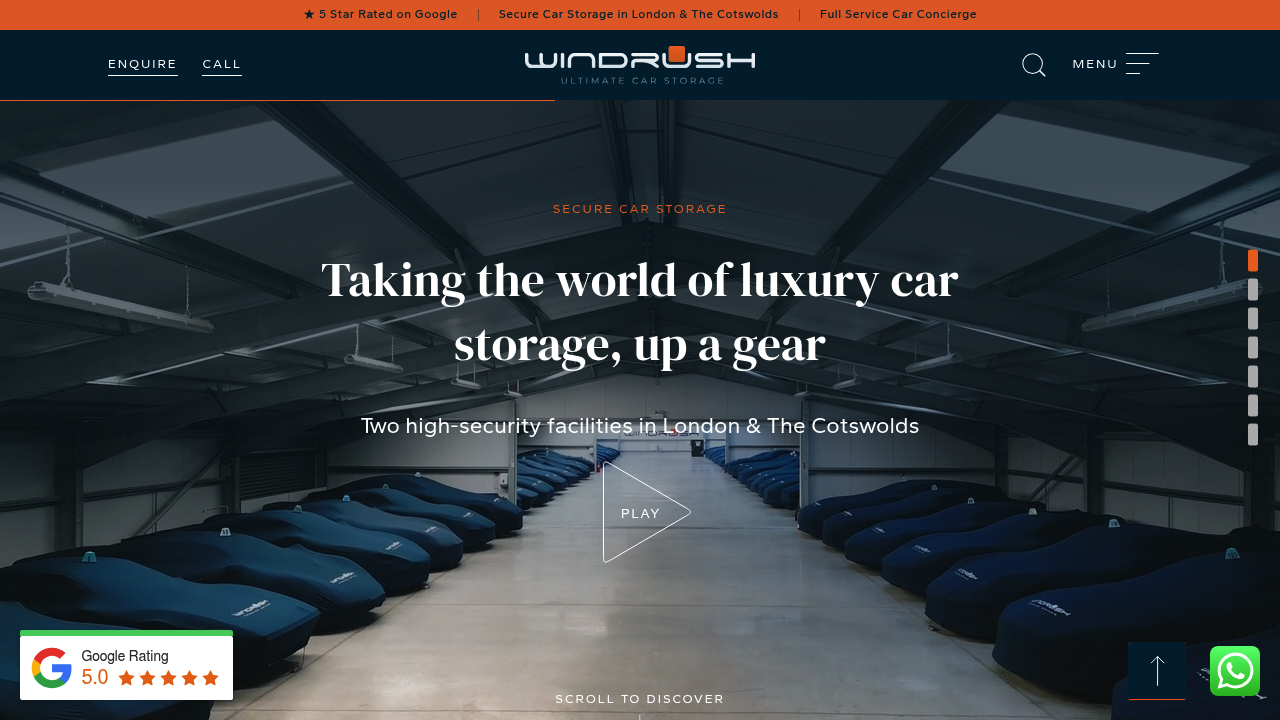 Windrush Car Storage LONDON
