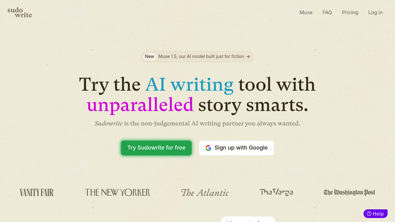 Sudowrite | Best AI Writing Partner for Fiction