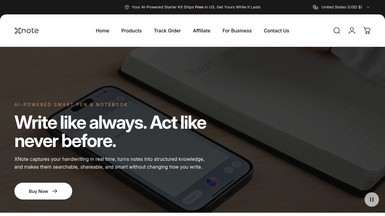 XNote - AI-Powered Smart Writing Set