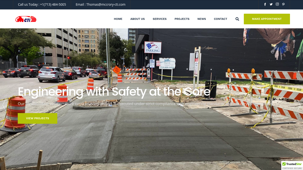 McCrory CTI professional concrete services