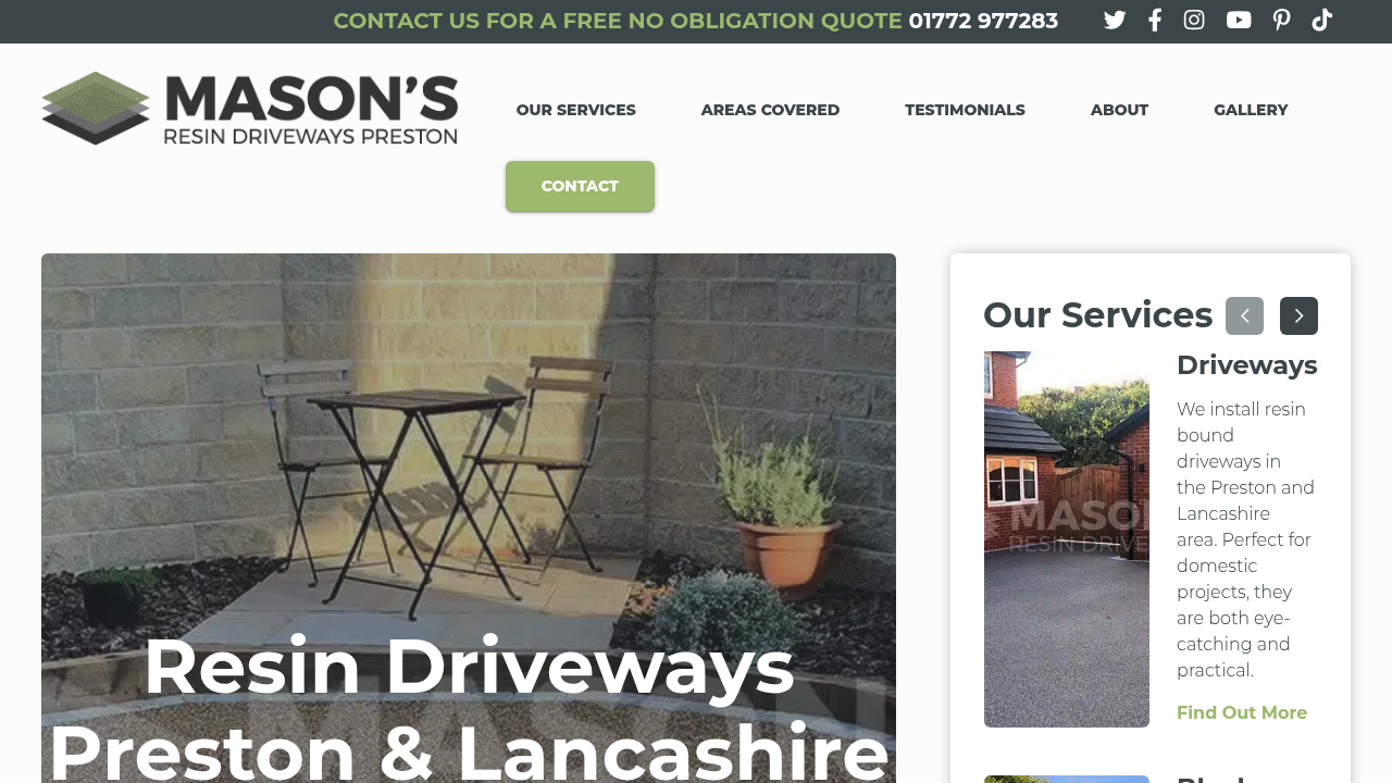 Mason's Resin Driveways Preston business image