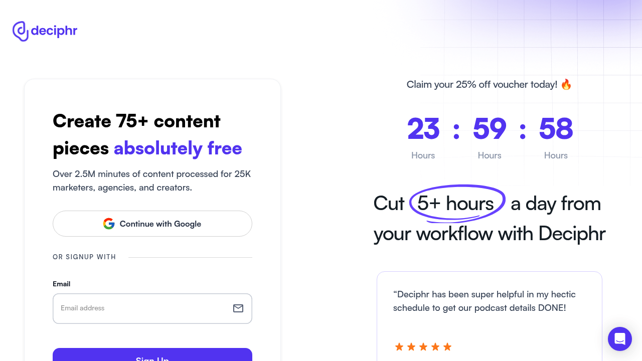 Deciphr - Transform Your Transcripts into Actionable Notes