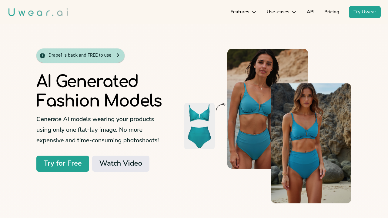 Uwear | AI Generated Fashion Models for Clothing