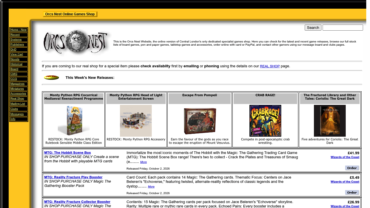 Orcs Nest tabletop gaming image
