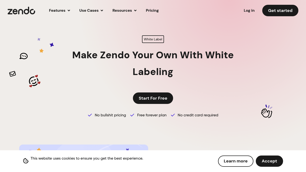 Desktop screenshot of Zendo web interface
